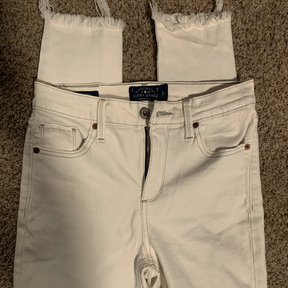 Lucky white skinny jeans size 25 woman's